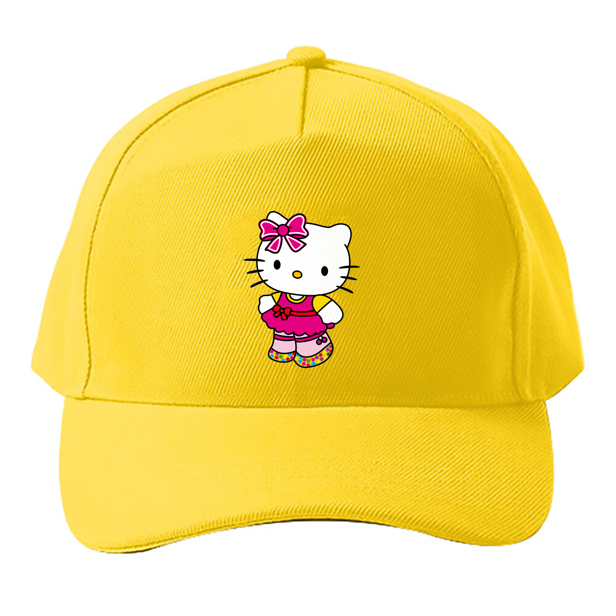 （画像用） Hello Kitty ハローキティ ベースボールキャップ 綿100％ 男女兼用 帽子 スポーツ
